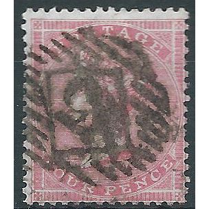 1856 SG66 4d Rose Carmine Wmk Large Garter Good/Fine Used Neat No 15 CHESHAM Cnl
