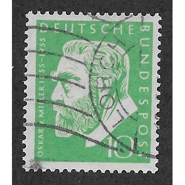 GER 1955 10pf 'VON MILLER' FINE USED (EBID63-110)