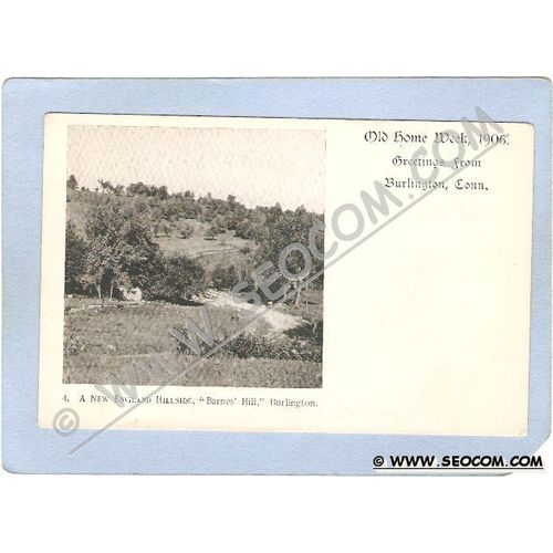CT Burlington Old Home Week 1906 A New England Hillside Barnes Hill ct_box~40