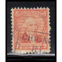 Used 714 9c George Washington Barely Clears K0438
