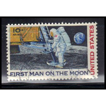 Used C76 10c 1st Man on the Moon Fine KA8645