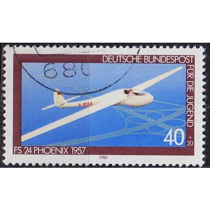 GERMANY BUND [1980] MiNr 1040 ( O/used ) Flugzeug