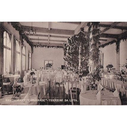 Terreiro da Luta Restaurant Spain Old Postcard Plain Back Photo