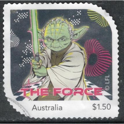 2025, STAR WARS, "THE FORCE". USED SELF-ADHESIVE MYSTAMP. 1