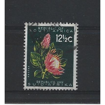 SouthAfrica.SG207 12 1/2c Protea.Variety Unchecked.Fine Used.Aug25d