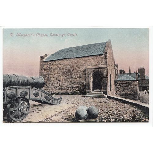 St Margaret's Chapel Edinburgh Castle Postcard V9
