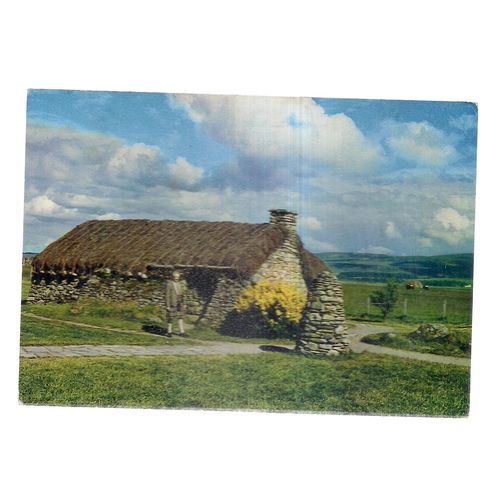 OLD LEANACH COTTAGE,, CULLODEN MOOR unused vintage postcard by J Arthur Dixon =