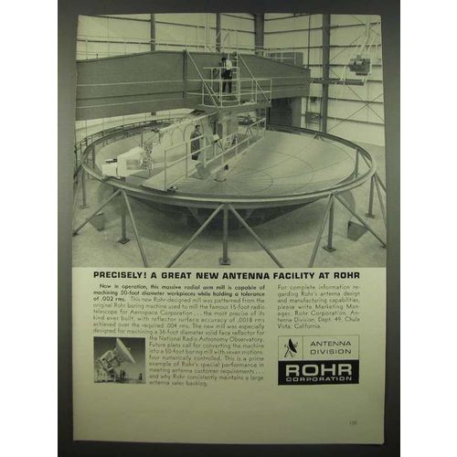 1965 Rohr Corporation Ad - A Great New Antenna Facility