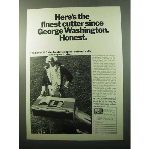 1969 Savin 220 Electrostatic Copier Ad - Washington