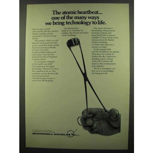1974 McDonnell Douglas Betacel Battery Ad - Atomic