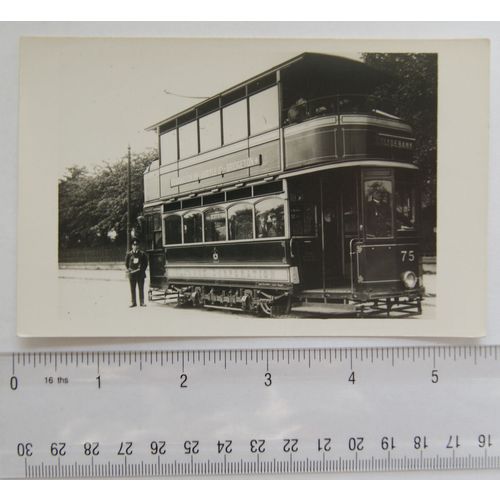 Photo Glasgow Tram no.75