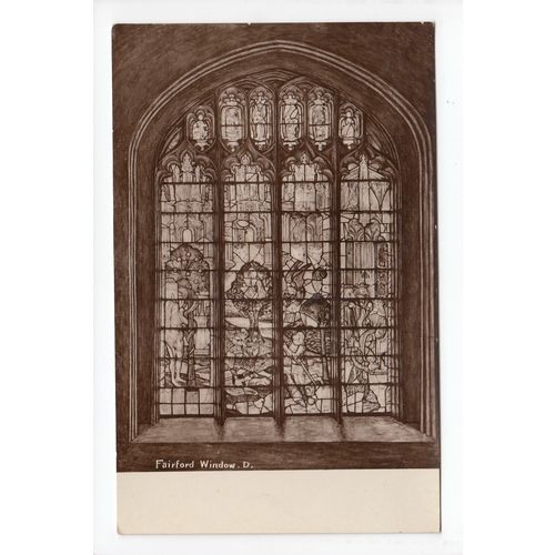 Fairford Church Window Gloucestershire RP Postcard D