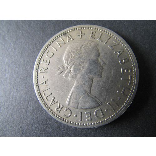 1961 QUEEN ELIZABETH II HALF CROWN FREE POST. AAJ