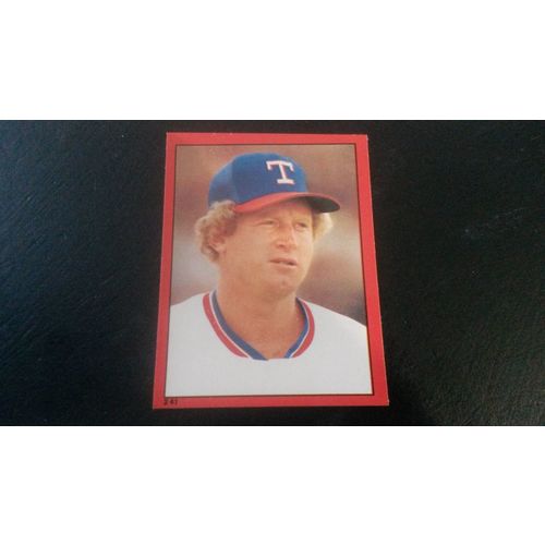 1982 Topps Stickers Card # 241 Pat Putnam Excellent (5) Texas Rangers