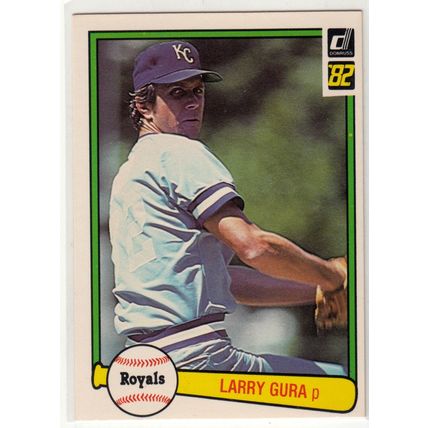 1982 Donruss baseball card 338 Larry Gura