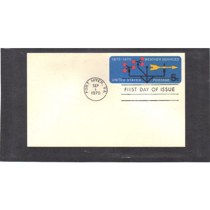 FDC UX57 5c Weather Services (No Cachet-U/A) CV41297