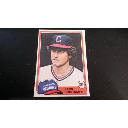 1981 Topps Card # 462 Jack Brohamer Very Godd-Excellent (4) Cleveland Indians
