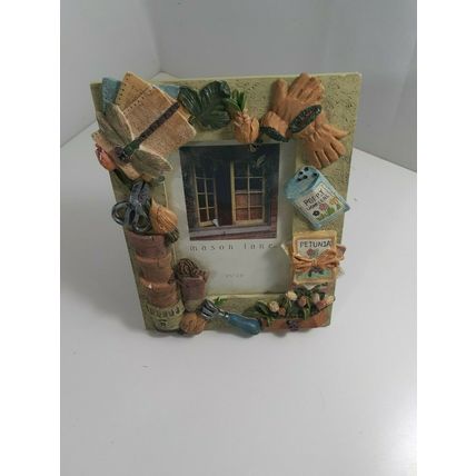 3 1/2 x 5 inch mason lane garden theme photo frame standing