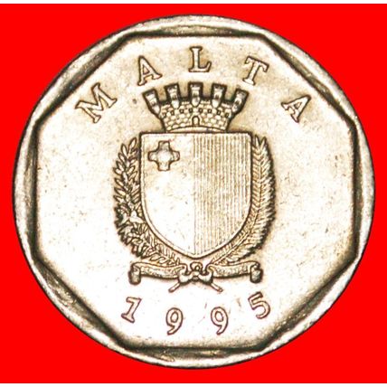 CRAB (1991-2007): MALTA ★ 5 CENTS 1995! LOW START★NO RESERVE