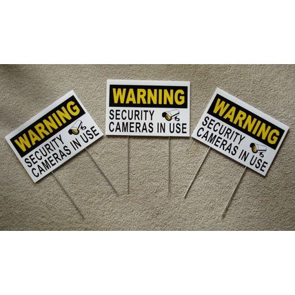 3 NO PARKING 8X12 Plastic Coroplast Signs with Stakes NEW