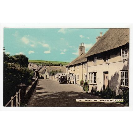 High Street Burton Bradstock Postcard Dorset 2766