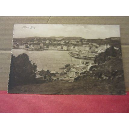 OBAN BAY, SCOTLAND used antique postcard 1922 pm =