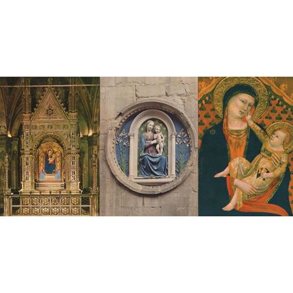 Firenze Chiesa Di Orsammichele 3x Madonna & Child Postcard s