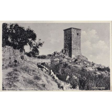 Penamacor Portugal Castelo Lado Puente Vintage Real Photo Postcard