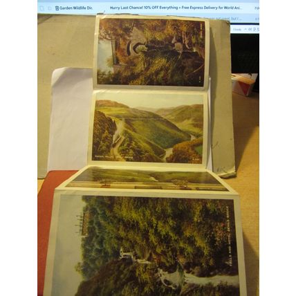 6 views of DEVIL'S BRIDGE, RHEIDOL VALLEY, used vintage letter card 1963 pm =
