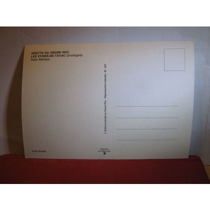 GROTTE du GRAND ROC, LES EYZIES-DE-TAYAC, DORDOGNE, FRANCE unused postcard (b) #