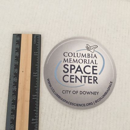 NEW Columbia Memorial Space Center Post Card and Sticker