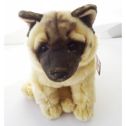 Akita soft and cuddly realistic 12" toy dog