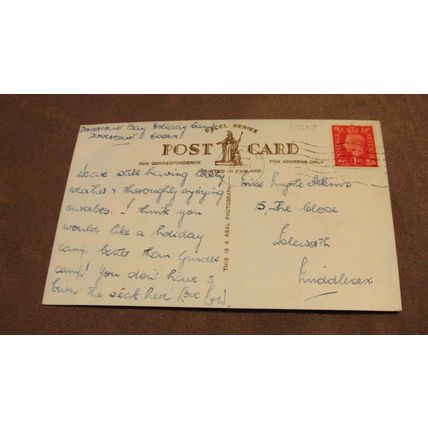 1930s real photo Postcard - Cox's Pond scene - Harwich, Essex