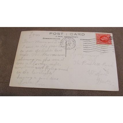 1930s real photo Postcard - Southend Britannia Ship / pleasure Boat - Essex