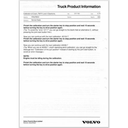 Volvo Trucks Power Transmission Product Information 1998 2003 PDF