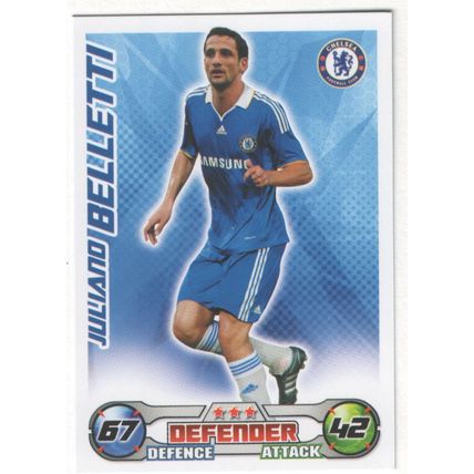 Match Attax 2008/2009 Juliano Belletti Chelsea