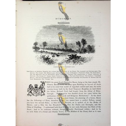 Stamford, From Burghley Park, Lincs, Book Illustration (Print), 1882