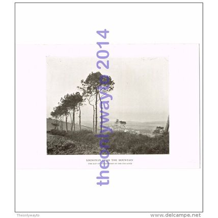 Locronan, from the Mountain, Brittany, France, Book Illustration (Print), 1912