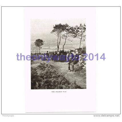 Pilgrim Way, Brittany, France, Book Illustration (Print), 1912