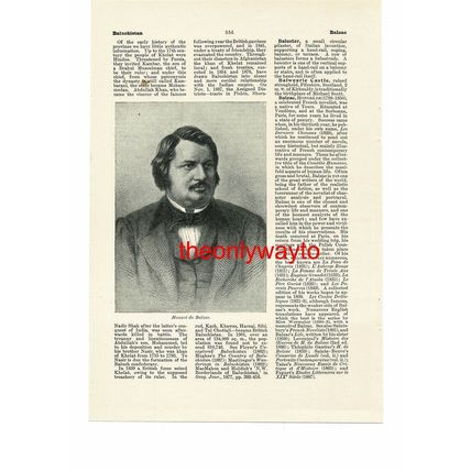 Honore De Balzac, French Author, Book Illustration (Print), c1907