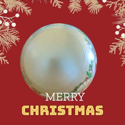 Vintage 1990 Hallmark Keepsake Peaceful Kingdom Glass Ornament Lamb Lion Boxed