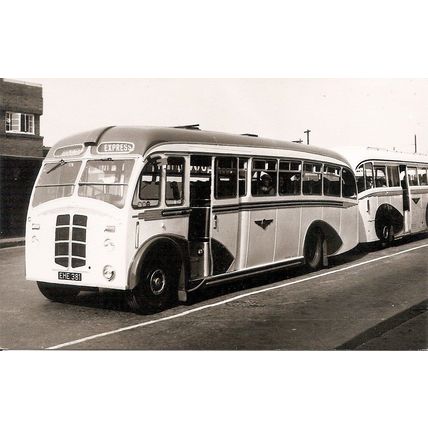 Black & White Photograph of Yorkshire Traction Co. Ltd. - EHE 381