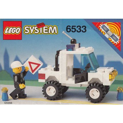 Lego 6533 Jeep de Police avec plan 100 % Complet voir scan