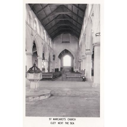 E362 CLEY NEXT THE SEA - ST MARGARETS CHURCH INTERIOR