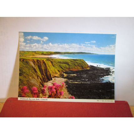 WIDEMOUTH BAY nr. BUDE , CORNWALL. .. unused postcard by John Hinde dated 1984 =