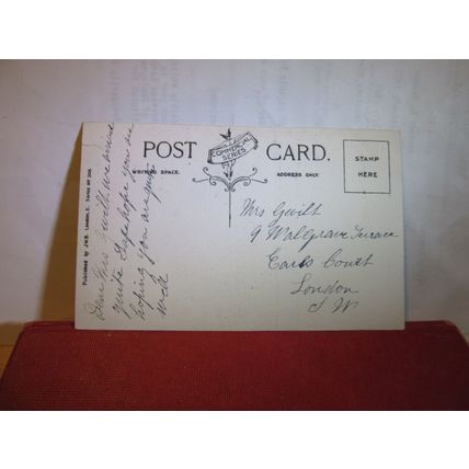 LUSS WATER, LOCH LOMOND unused antique postcard by J.W.B. =