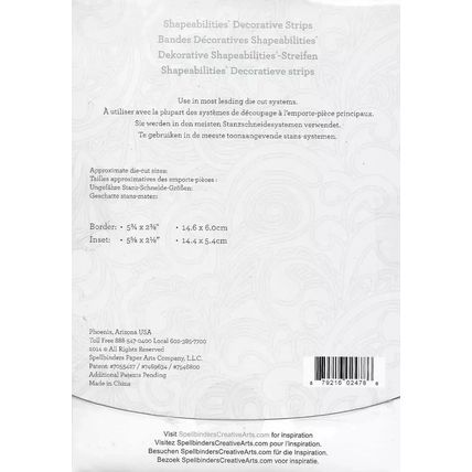 Spellbinders. Victoria Border Strip Die Set. Die Cutting Cardmaking Scrapbooking
