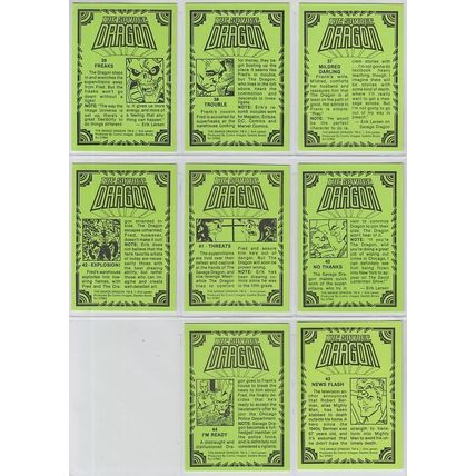 1992 The Savage Dragon Trading Cards 37-44 Erik Larson Comic Images