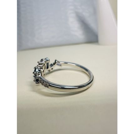 Bomb Party Sz8 Revealed BP Ring Fashion Jewelry RBP Blue Cluster Gems Rhodium P