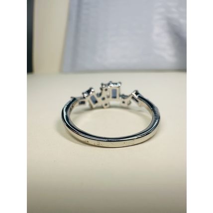Bomb Party Sz8 Revealed BP Ring Fashion Jewelry RBP Blue Cluster Gems Rhodium P